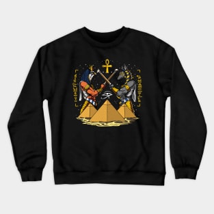 Ancient Egyptian Gods Horus Anubis Crewneck Sweatshirt